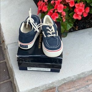 BNIB POLO CRAZYHORSE LEATHER TOPSAIL NAVY SIZE11.5